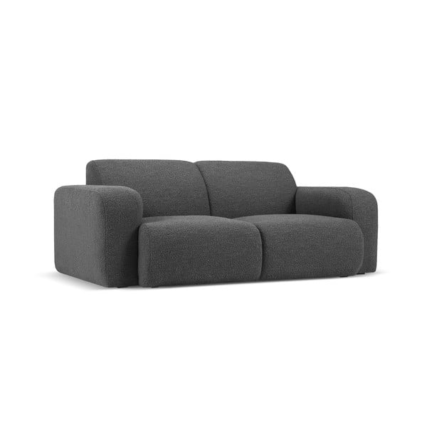 Sofa tamsiai pilkos spalvos iš boucle 170 cm Molino – Micadoni Home-image-2
