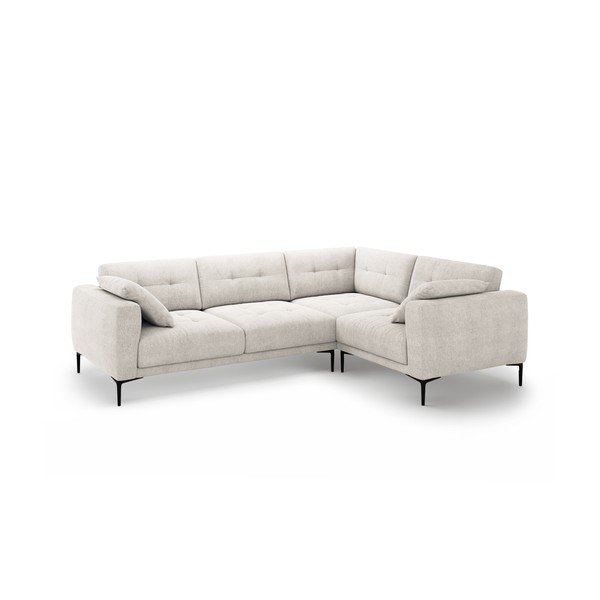 Smėlio spalvos kampinė sofa (su dešiniuoju kampu/„L“ formos) Bemy – Micadoni 
