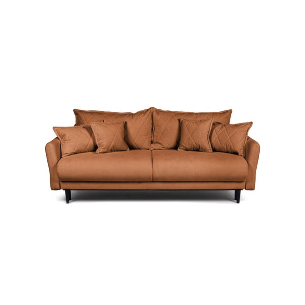 Sulankstoma sofa rudos spalvos 215 cm Bjork – Bonami Selection