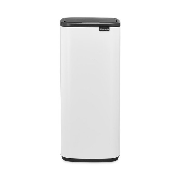 Baltos spalvos šiukšliadėžė iš plieno, galima atidaryti palietus 30 l Bo Touch – Brabantia-image-3