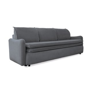 Pilkos spalvos aksominė sofa-lova Miuform Tender Eddie