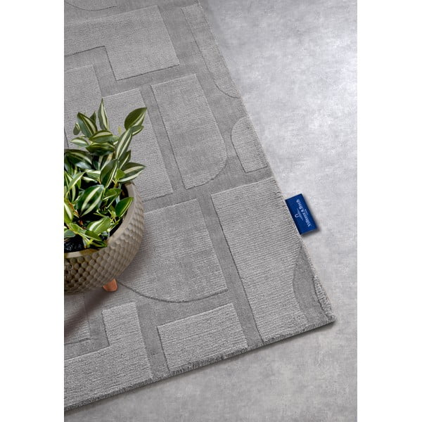 Rankų darbo iš vilnos kilimas pilkos spalvos 80x250 cm Alexis – Villeroy&Boch-image-2