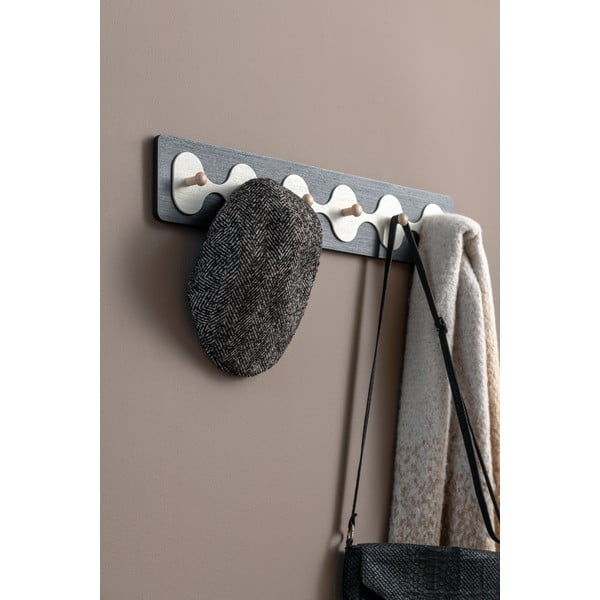 Juodos spalvos sieninė lentyna 60 cm Rizar  – PT LIVING-image-1