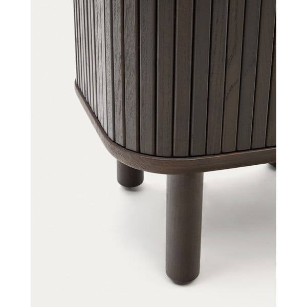 Naktinis staliukas tamsiai rudos spalvos Mailen – Kave Home-image-4