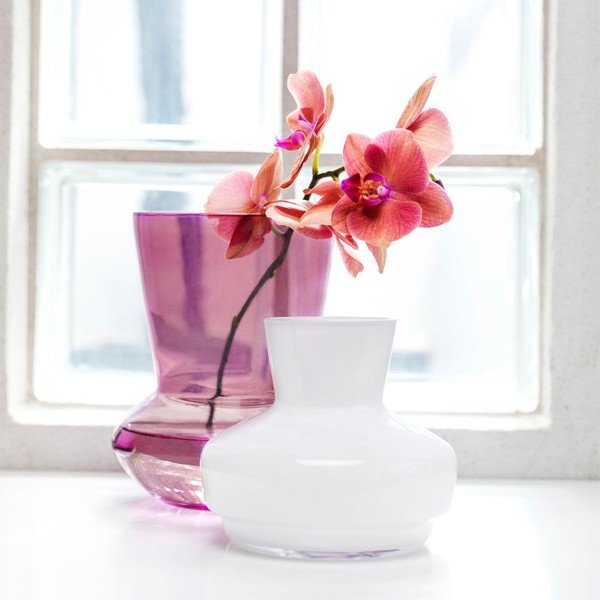 Balto vinilo dviejų dalių vaza "Sagaform Duo-image-4