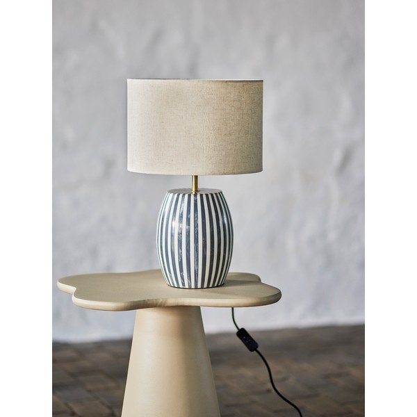 Baltos spalvos/pilkos spalvos stalinis šviestuvas LED (aukštis 47 cm) Tali – Bloomingville-image-2