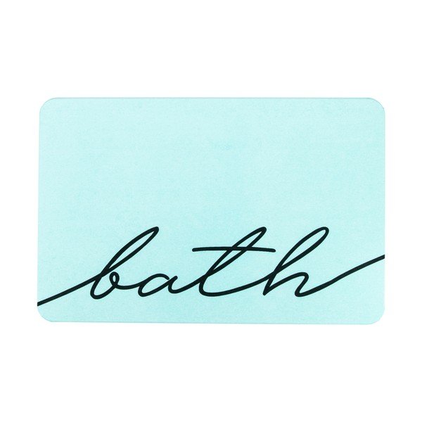 Šviesiai mėlynas vonios kambario kilimėlis 39x60 cm Bath - Artsy Doormats