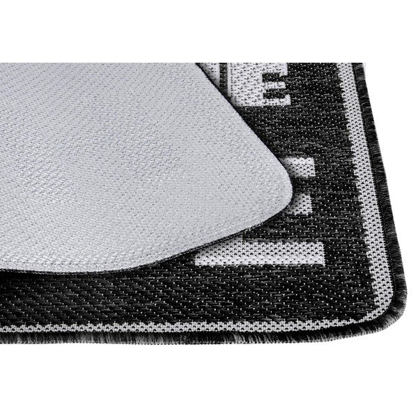 Antracito pilkos spalvos kilimas Hanse Home Weave Smiley Welcome, 50 x 80 cm-image-2