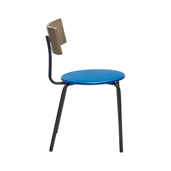 Valgomojo kėdės mėlynos spalvos/natūralios spalvos 4 vnt. Koi – Hübsch-image-2