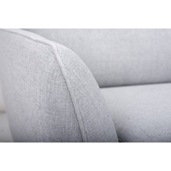 Šviesiai pilka kampinė sofa Scandic Paris, dešinysis kampas-image-1