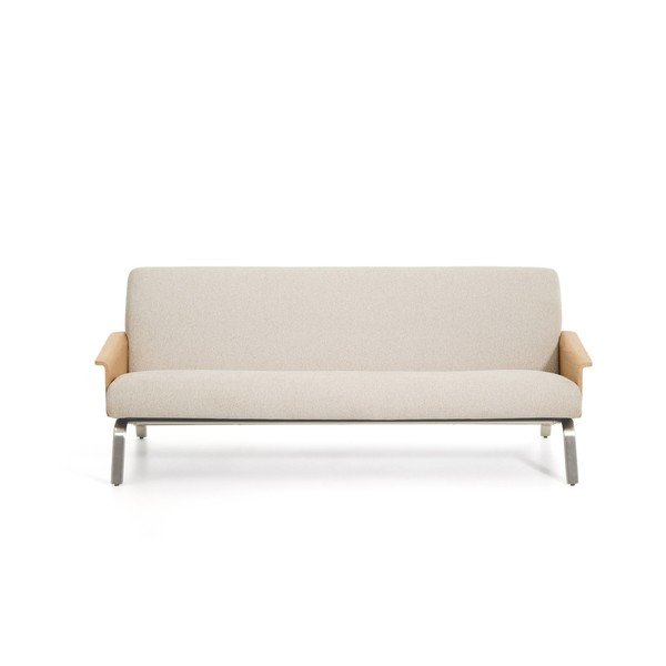 Smėlio spalvos sofa iš šenilinio audinio 205 cm Amsen – Kave Home