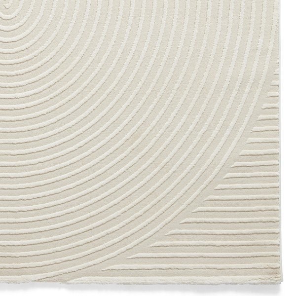Skalbiamas iš perdirbto pluošto kilimas kreminės spalvos 120x170 cm Flores – Think Rugs-image-4