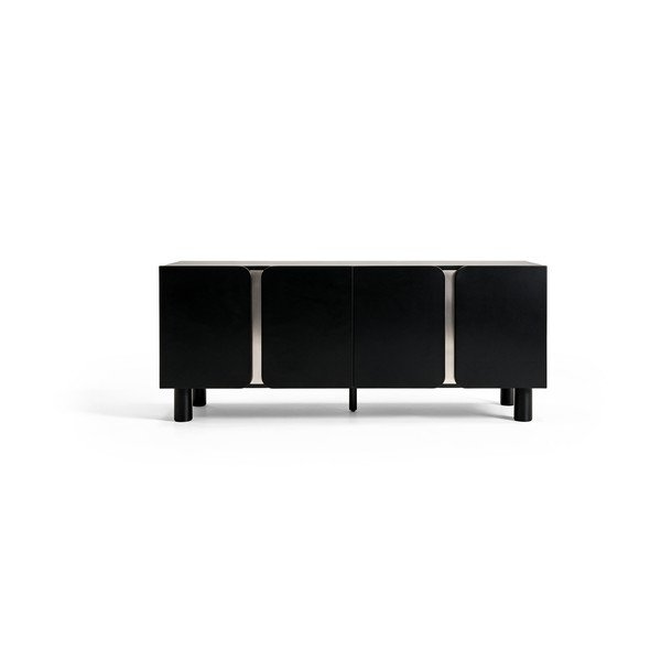 Juodos spalvos spintelė 180x75x40 cm Toledo – MOME