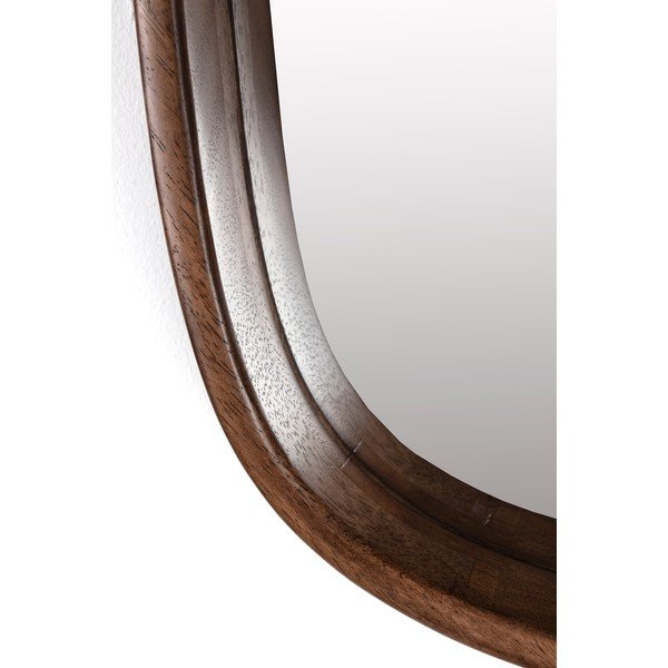 Sieninis veidrodis su medžio masyvo rėmu 50x50 cm Nyko – White Label-image-3