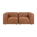 Sofa konjako rudos spalvos iš dirbtinės odos 208 cm Fairfield Kentucky – Bonami Selection