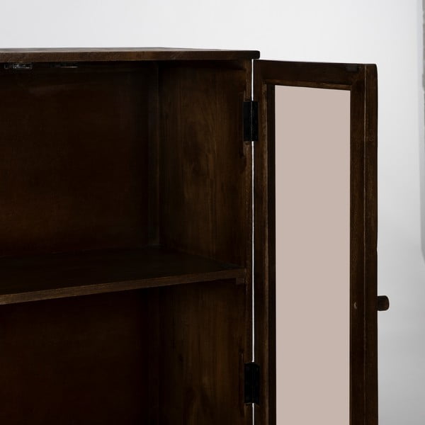 Rudos spalvos iš mango masyvo vitrina 80x140x40 cm Ravi – Ixia-image-3