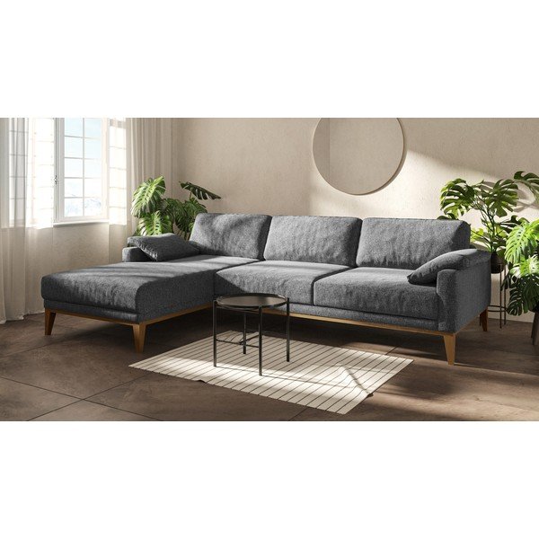 Kampinė sofa tamsiai pilkos spalvos (su kairiuoju kampu) Musso – MESONICA-image-1