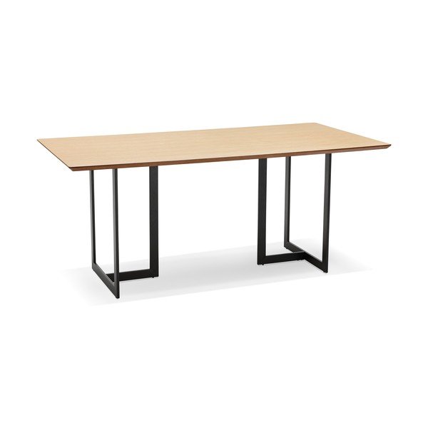 Šviesus medžio spalvos valgomojo stalas Kokoon Dorr, 180 x 90 cm-image-2