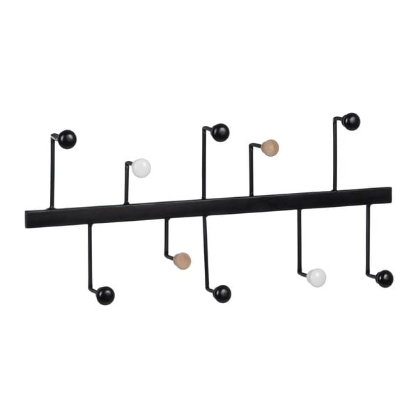 Iš metalo sieninė lentyna juodos spalvos – Ixia-image-1