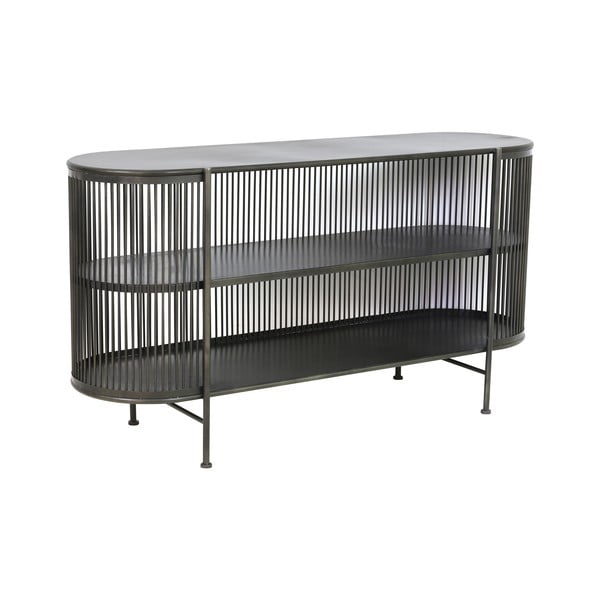 Juodo metalo žema komoda 149x80 cm Yinthe - Light & Living-image-2