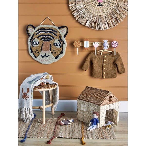 Sieninė pakaba iš pušies mediena Rudy - Bloomingville Mini-image-1