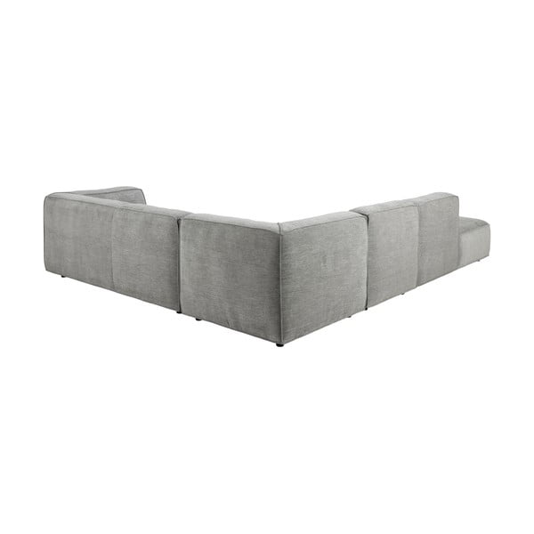 Šviesiai pilka modulinė kampinė sofa Bonami Selection Fairfield, 266 cm, kampas kairėje-image-4