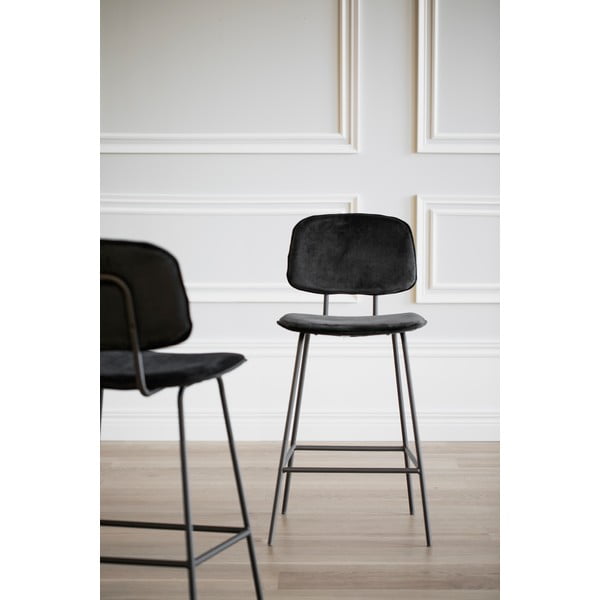 Juodos baro kėdės, 2 vnt. rinkinys 94 cm Bryan - Rowico-image-2