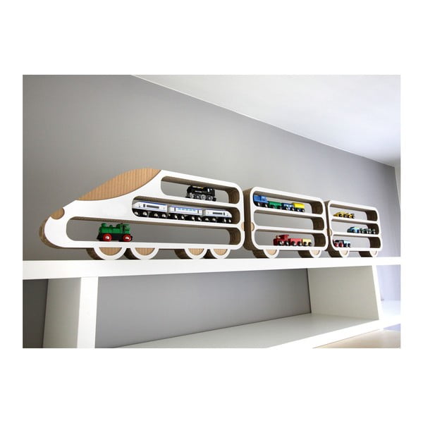 3 lentynų rinkinys Unlimited Design for kids Lokomotyvas ir 2 vagonėliai-image-4