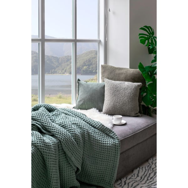 Mėlyna dekoratyvinė pagalvė Tiseco Home Studio Ribbed, 60 x 60 cm-image-1