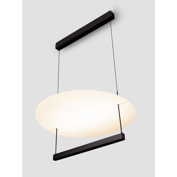 Baltos spalvos/matinės juodos spalvos iš aliuminio kabantis šviestuvas LED su pritemdymo funkcija ø 60 cm Diona – Nova Luce-image-2