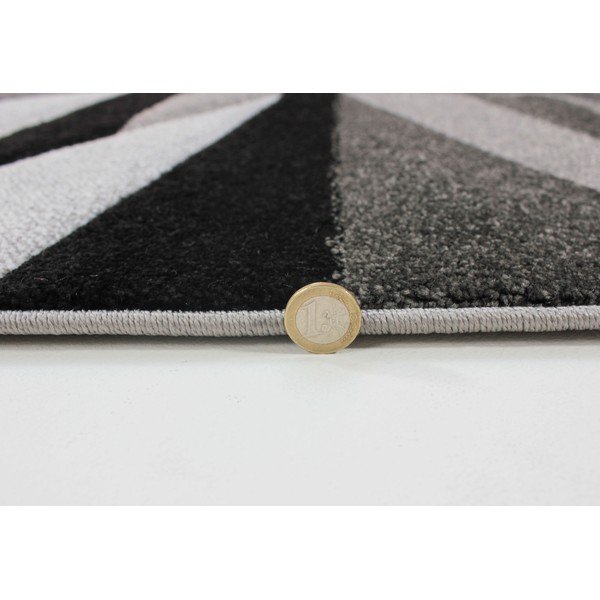 Juodai pilkas kilimas "Flair Rugs" kilimai "Shatter Black Grey", 160 x 230 cm-image-3