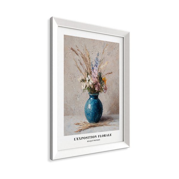 Spausdintas paveikslas su rėmeliu 56x75 cm Blue Vase – Styler-image-4