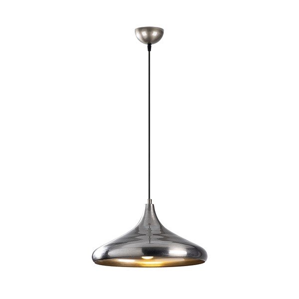 Sidabrinės spalvos kabantis šviestuvas ø 35 cm su metaliniu gaubtu Nile – Opviq lights-image-2