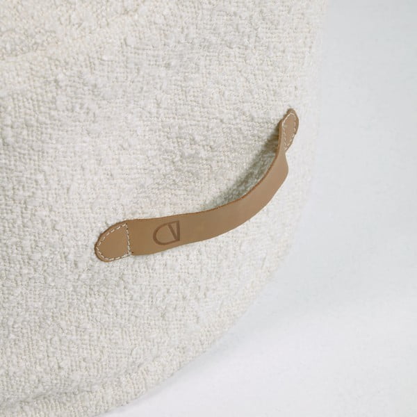 Baltas pufas Kave Home Adara, ø 50 cm-image-2
