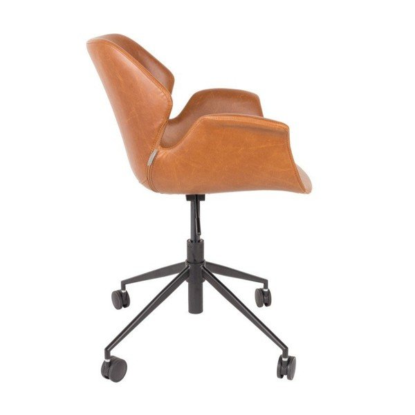 Rudos spalvos biuro kėdė Zuiver Office Chair Nikki-image-2