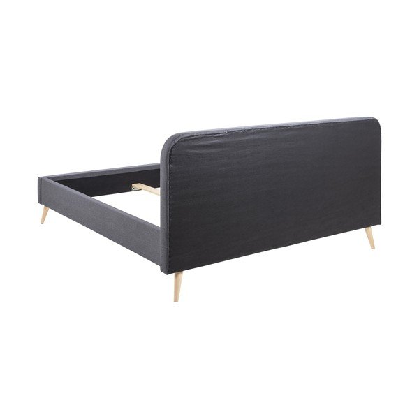 Pilkas minkštas lovos rėmas "Actona Alma", 180 x 200 cm-image-3