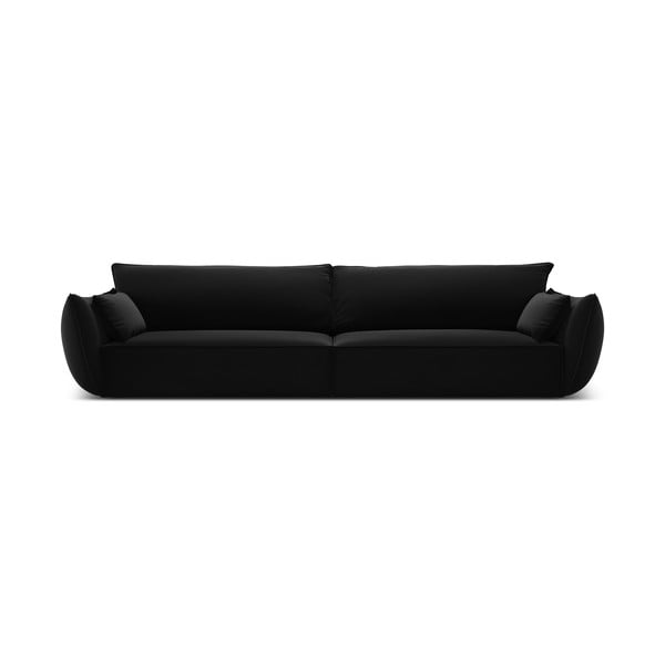 Juodos spalvos iš velveto sofa 248 cm Vanda – Mazzini Sofas