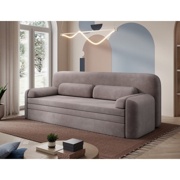 Rudos spalvos iš kordinio velveto sulankstoma/su sandėliavimo vieta sofa 236 cm Elioss – ELTAP-image-3