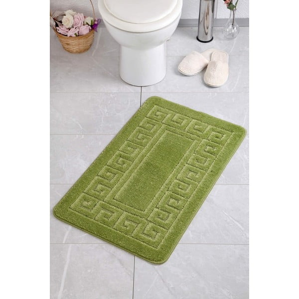 Vonios kilimėlis žalios spalvos 50x70 cm Ethnic – Foutastic
