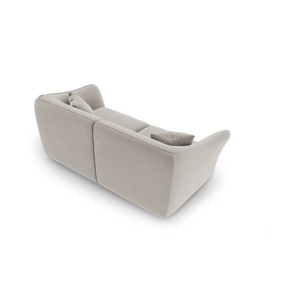 Iš velveto sofa smėlio spalvos 206 cm Tokyo – Cosmopolitan Design-image-3