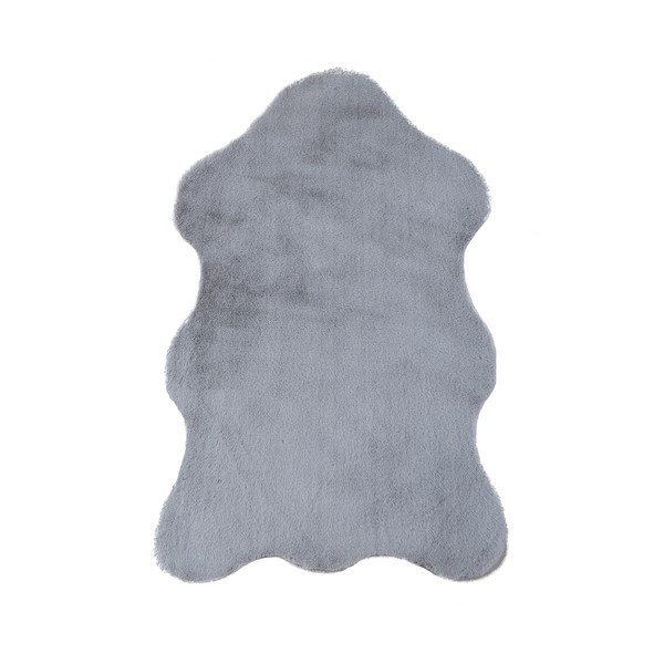 Sintetinė oda ir kailis šviesiai pilkos spalvos 60x90 cm Caty – Ayyildiz Carpets