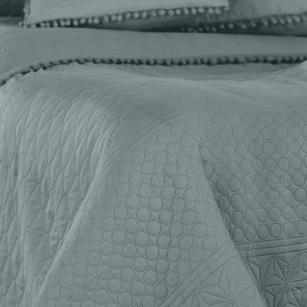 Pilkos spalvos lovatiesė 220x240 cm Meadore – Restilo-image-1