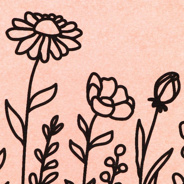 Iš diatomito vonios kilimėlis šviesiai rožinės spalvos 39x60 cm Floral Lines – Artsy Doormats-image-2