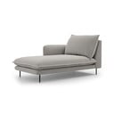 Šviesiai pilkos spalvos poilsio gultas Cosmopolitan Design Vienna, kampas kairėje