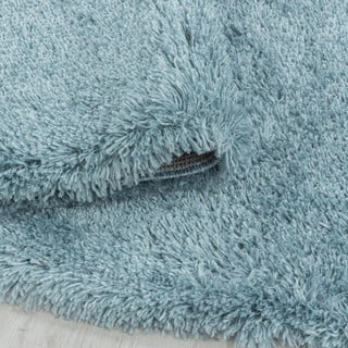 Apvalios formos kilimas mėlynos spalvos ø 80 cm Fluffy – Ayyildiz Carpets