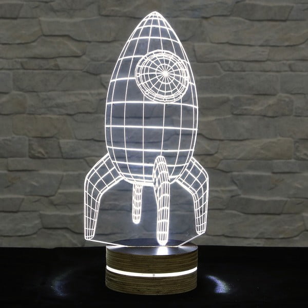 3D stalinis šviestuvas "Raketa