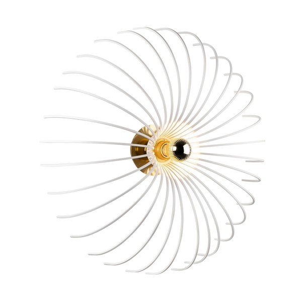 Baltas sieninis šviestuvas Homemania Decor Lion-image-2