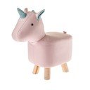 Šviesiai rožinės spalvos vaikiška taburetė Unicorn – Dakls