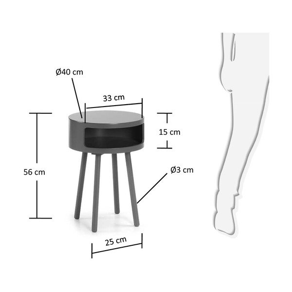 Pilkas žurnalinis staliukas su daiktadėže Kave Home Bruk-image-4