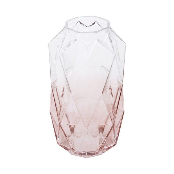 Rožinės spalvos iš stiklo  vaza (aukštis 28 cm) Brice – Premier Housewares-image-3